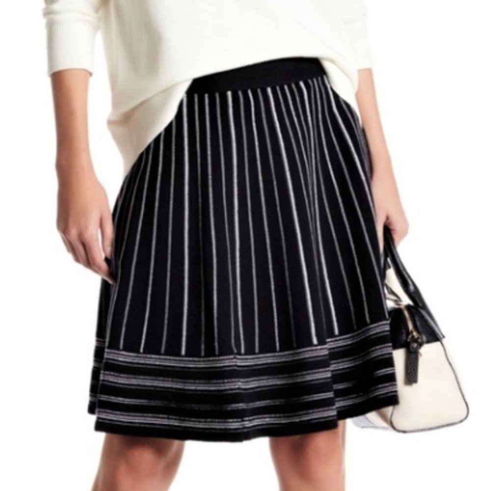 NWT Kate Spade Knit Striped Flare Skirt